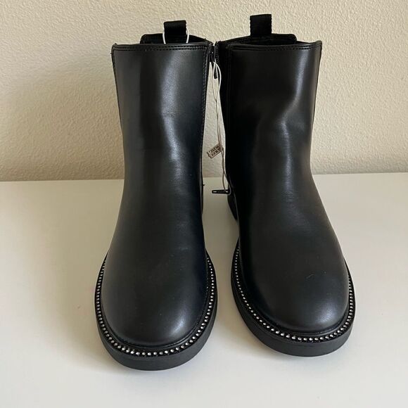 Zara RHINESTONE ANKLE BOOTS Girl  size 5 - Picture 7 of 8